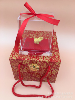廠家直銷zp千足金《1克金福葫蘆》純金擺件 保險(xiǎn)禮品 會(huì)銷禮品