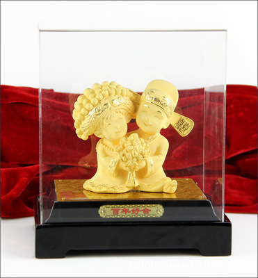 批發(fā)采購金屬工藝品 廠家直銷絨沙金工藝品，專屬婚慶與商務禮品優(yōu)選